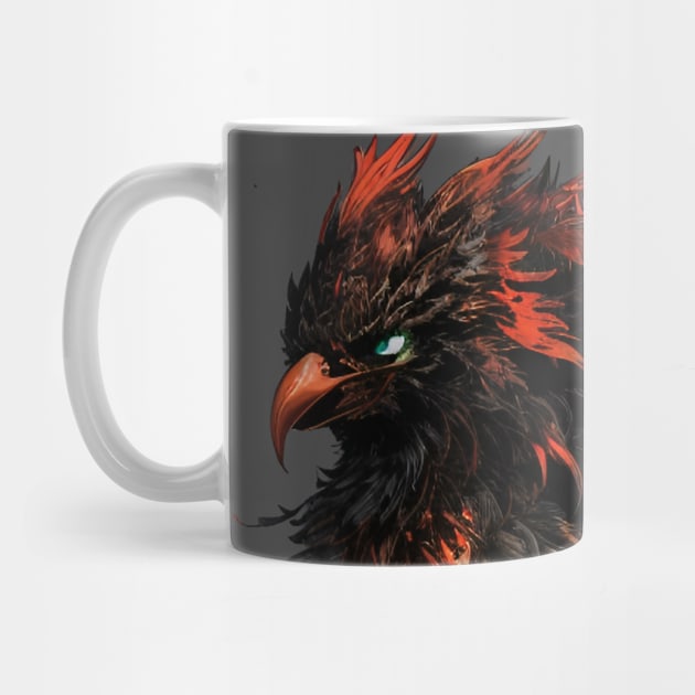 Feathers and Fire - Fabled Phoenix Bird by HideTheInsanity